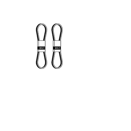 Aftermarket AC Compressor or Fan Belt Fits John Deere 4520 4320 Tractor - Set of 2 AR56638
